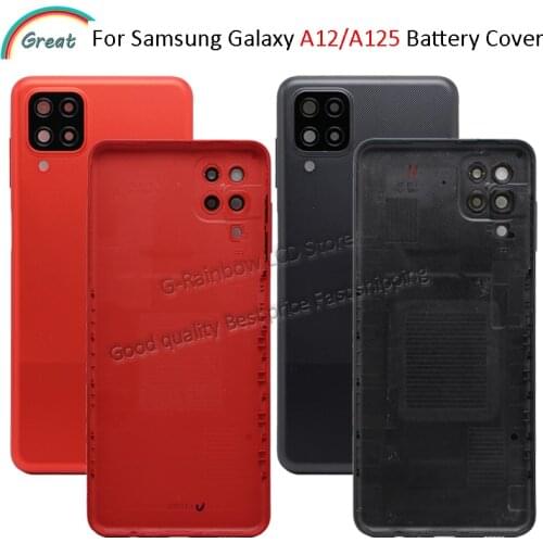 Battery Cover For Samsung Galaxy A12 Back Cover Battery Case Rear Housing Cover Replacement For Samsung A12 A125 Back case