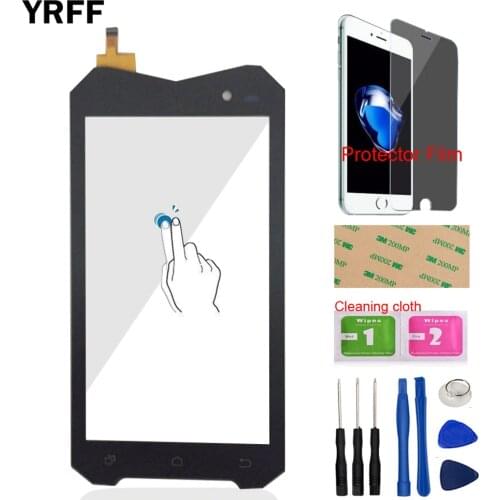 Mobile Phone Front Touch Glass For Geotel A1 3G Touch Screen Touch Digitizer Panel Glass Lens Sensor Touchpad Tools + Adhesive