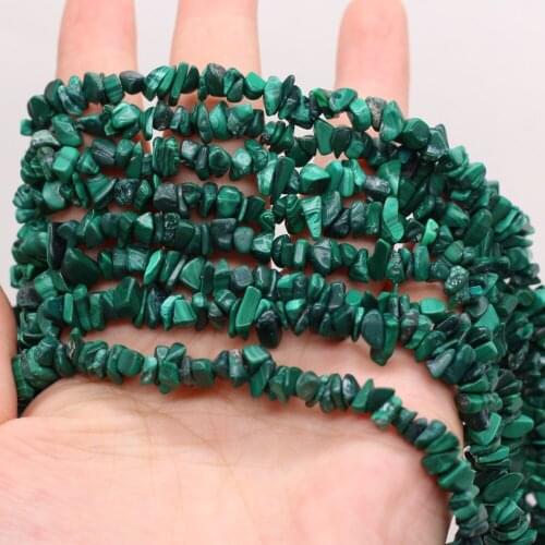 Natural Stone Beads Malachite Irregular Shape Dark Green Loose Spacer Beaded For Jewelry Making DIY Bracelet Necklace Accessorie