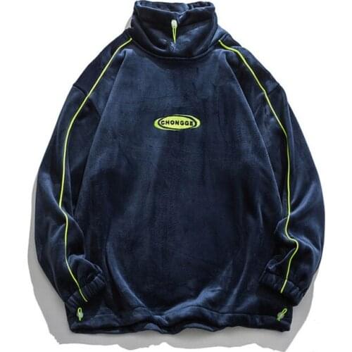 2020 New Arrival Hip Hop Original High Street Fashion Brand Ins Casual Loose Coat Letter Stand None Hoodies Sweatshirt