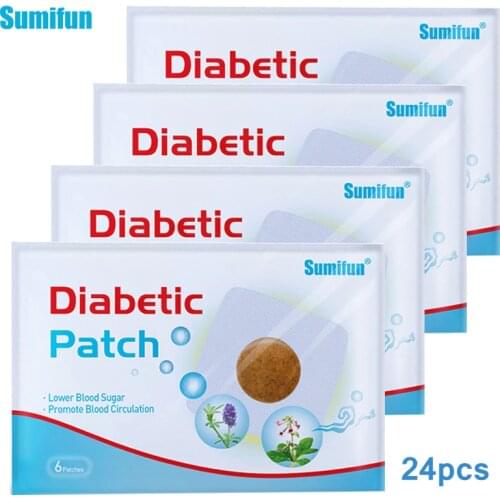 Sumifun 6/12/24pcs Diabetic Patch Stabilizes Blood Sugar Level Balance Blood Glucose Diabetes Patches Treatment Slim Plaster