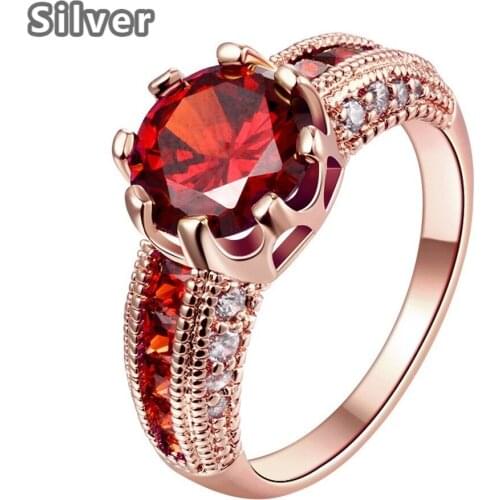Hot style of jewelry in Europe and the zircon lovers ring selling foreign trade set auger rose gold jewellery wholesale