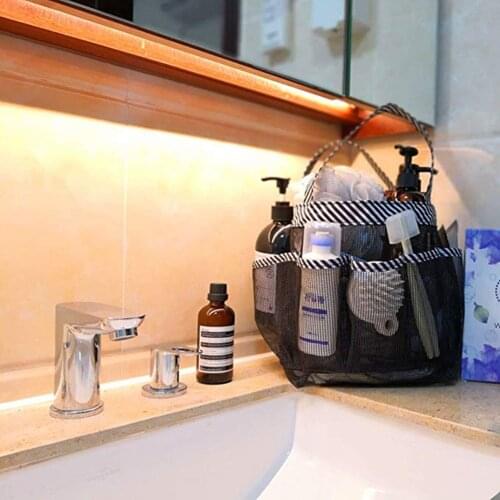 Tote Mesh Shower Basket Convenience Dry Bathroom Organizer With Pockets Portable Caddy For Camping Storage Accessories Tools