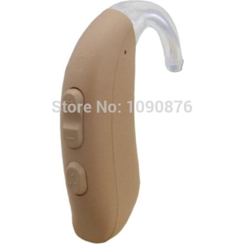 Listening To The Music Waterproof 8 Channels 8 Bands Built-in Audiometer Programmable Digital BTE Hearing Aid With Audio Cable