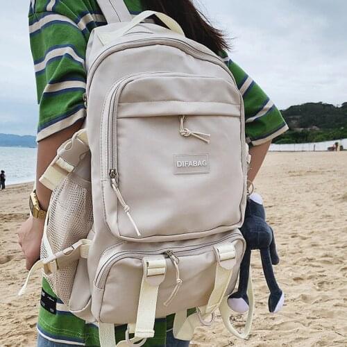 Large Capacity Women College Student Backpack Double Shoulder Travel Rucksack Book Schoolbag For Teenage Girl Boy High Quality