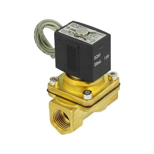 High quality 320mA DC 24V 3/8"PT Thread Two Way 2 Position Air Solenoid Valve Free shipping