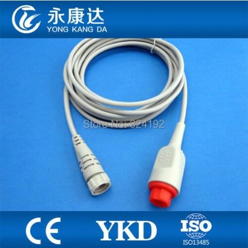 YKD medical equipment suppliers for IBP cable with MEDIX transducer adapter for patient monitor 3M ROUND 12J>ROUND 4P