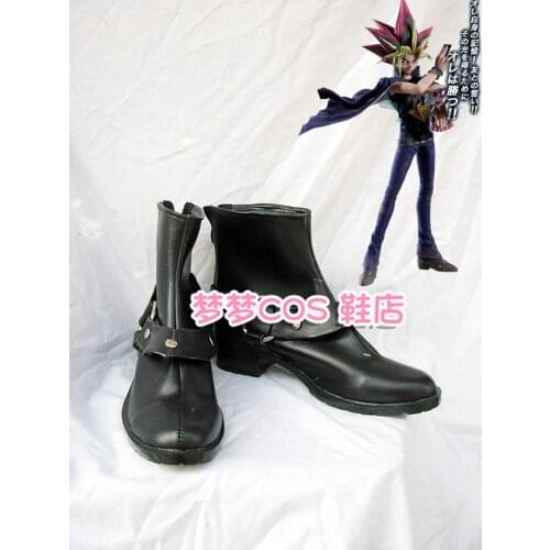 Yu-Gi-Oh! Duel Monsters Mutou Yugi Yugi Muto Cosplay Shoes Boots Anime Party Cosplay Boots Custom-Made