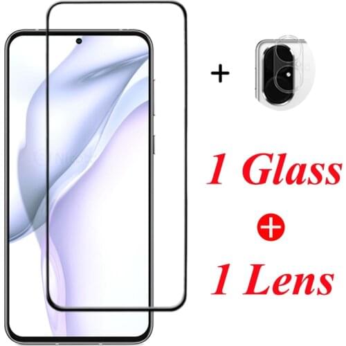 2 in 1 Tempered Glass For Huawei P Smart 2021 2020 2019 2017 Z Screen Protector Camera Lens Film For Huawei P50 P40 P30 P20 Lite
