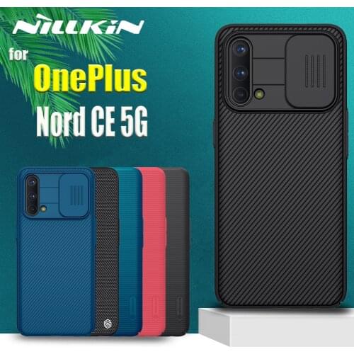 Nillkin Slide Camera Protection Case for OnePlus Nord CE 5G Lens Protect Privacy Fiber Nylon Frosted Shield Hard Plastic Cover