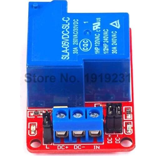 1PCS 5V 30A High Power 1 Channel Relay Module with Optocoupler H/L High and Low Level Triger for Arduino Mega AVR PIC DSP ARM