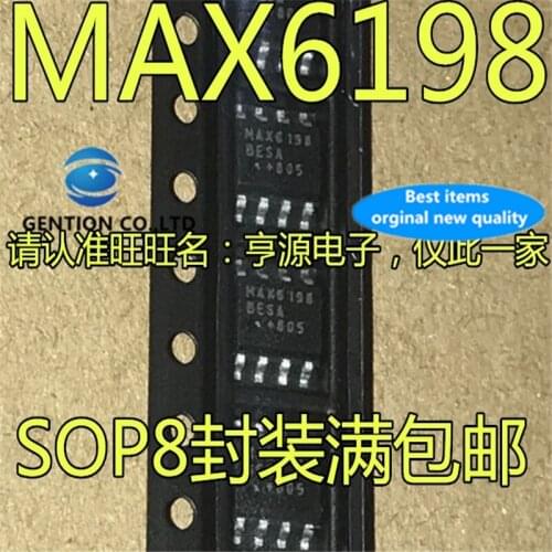 10Pcs MAX6198 MAX6198BESA SOP-8 Power management IC in stock 100% new and original