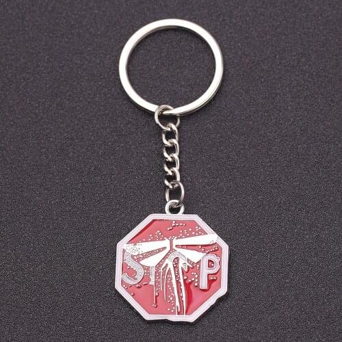 10pics The Last of Us Part II Firefly Logo Badges Keychain Game 3D Metal Collection Souvenir For Fans Keyring Gifts Jewelry
