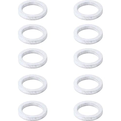 10pcs Bike Bicycle 2mm Thickness Washer Spacer 10mm Inner Diameter for Bike Headset Chainwheel Chainring