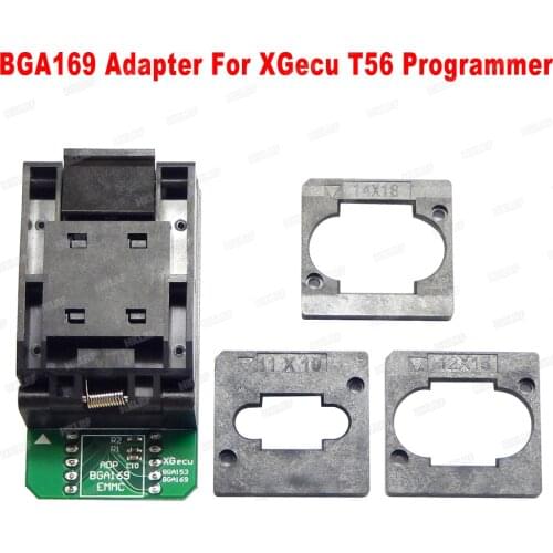 100% Original New BGA169 Adapter For XGecu T56 Programmer Limit frame 11.5*13mm 11*10mm 12*16mm 14*18mm Free shipping