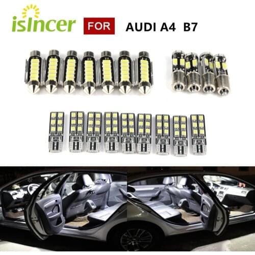 20PCS Car Lamp 5630 Premium LED Interior Light SMD LED Interior Light For Audi A4 B7 Avant 8E Xenon White Interior Light