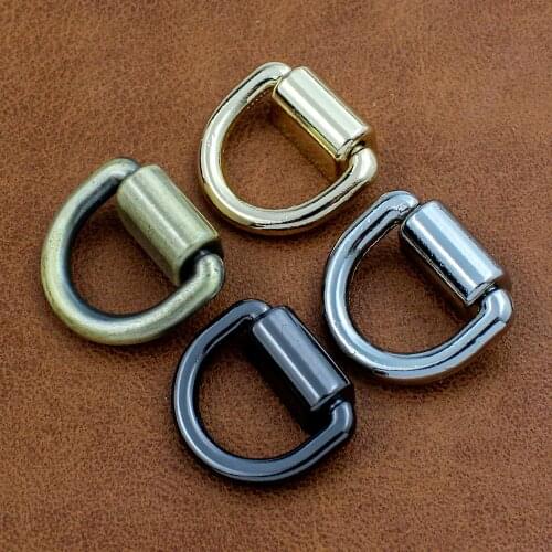 50Pcs O D Ring Bag Side Clip Buckles Screw Handbag Chain Handles Connector Bag Strap Belt Hanger DIY Hardware Accessories