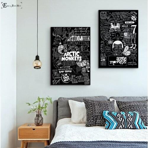 Arctic Monkeys Music Band Quote Canvas Prints Modern Painting Posters Wall Art Pictures For Living Room Decoration No Frame