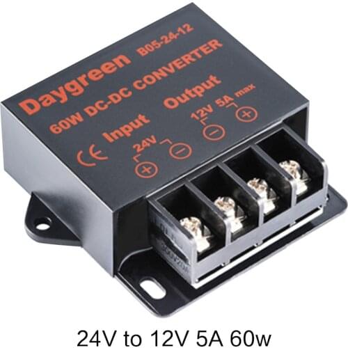 Car LED Step Down DC DC Converter Voltage Regulator Reducer Car 24V to 12V 5A DC DC Converter Regulator Power Buck Module
