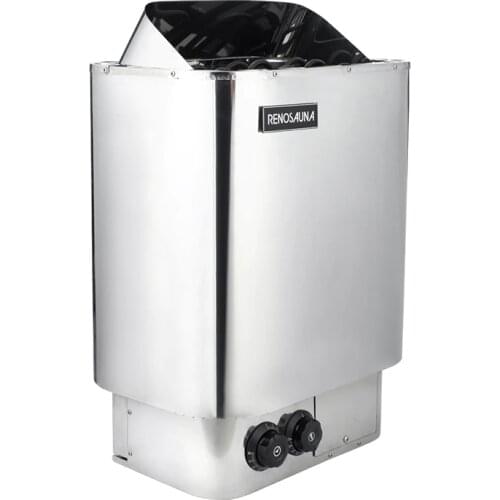 Free shipping 8KW 220V 50/60HZ Stainlees steel sauna have a large rock capacity electric powerful built-in control heater