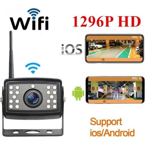 1296P HD Wireless Backup Camera Wifi IR Camera For Truck Van Trailer Bus iOS & Android