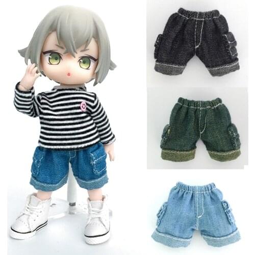 Bjd clothes Ob11 baby clothes obitsu11 pants and shorts 1/12 bjd Molly PICCODO GSC body doll clothes trousers Doll accessories