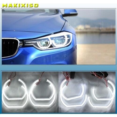 For BMW 7 Series E38 1995-2001 XENON headlight DTM M4 Style Ultra bright led Angel Eyes DRL halo rings Retrofit Accessories