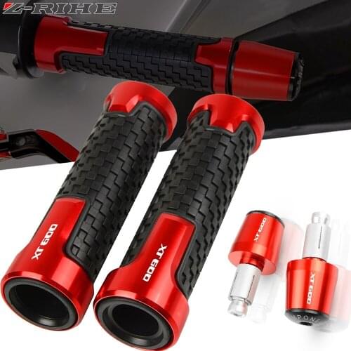 For Yamaha XT600 XT600E XT600Z XT600ZE TENERE Motorcycle 7/8"22mm Handlebar Grips Hand Bar Ends Handle Cap Plugs XT 600 E Z ZE