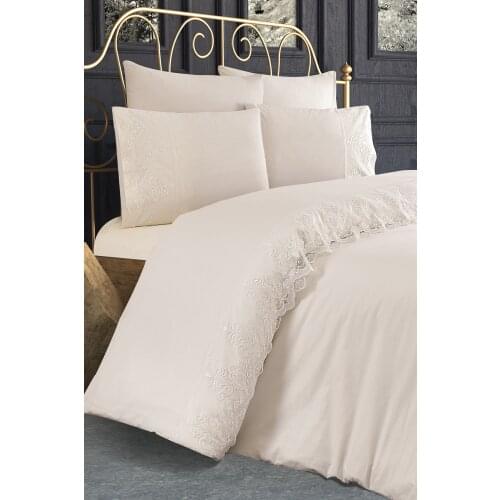 Elegant Double Quality Duvet Cover Set/Quilt Cover 6Pieces Bedding Set Guipure Pillowcases Bed Sheet - Linens - Bedspread-ZERDA