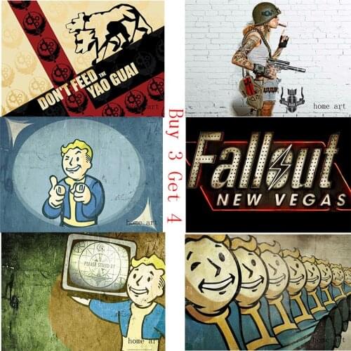 Fallout Shelter Poster Clear Image Wall Stickers Home Decoration High Quality Prints White Coated Paper home art Brand