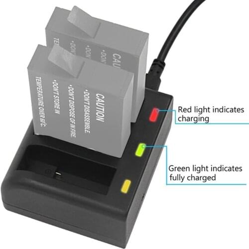 Gonine 3 Channel Battery Charger for GoPro Fusion, ASBBA-001 Batteries with LED Indicators, USB Micro, Type C Port