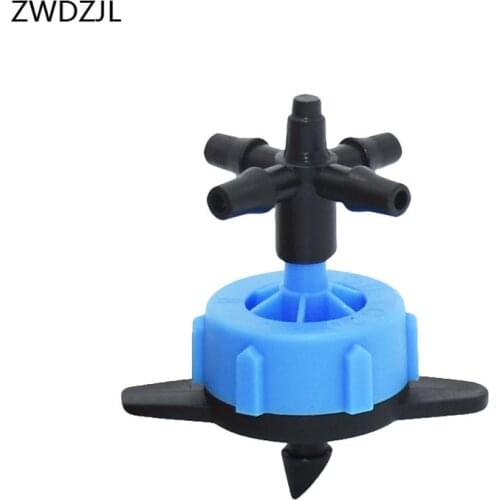 8L DRIPPERS Cross arrow dropper 4-way water debit drip irrigation dropper Pressure Compensating Emitter Water Regulator 8PCS