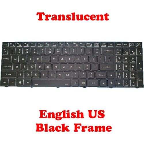 Laptop Keyboard For CLEVO NJ50CU NJ51CU NJ50ZU NJ51ZU NJ50GU NJ51GU NJ50LU NJ51LU NJ70CU NJ70LU NJ70ZU English US Black Frame