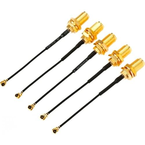 SMA Connector Cable Female to uFL/u.FL/IPX/IPEX RF Coax Adapter Assembly RG1.13 15cm Pigtail Cable for PCI Wifi Card 4G module