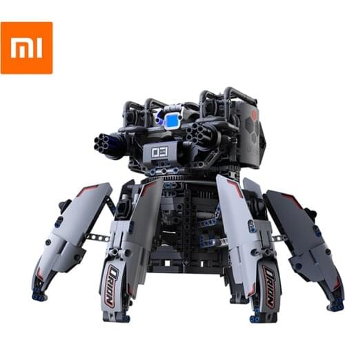 XIAOMI Jupiter Dawn Series Smart Building Block Orion Six-Legged Titan Robot RC Toy Bluetooth APP Control Kids Gift 1200+ parts