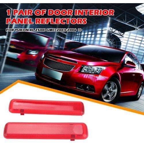 Rear Door Trim Panel Interior Reflector Warning Light Lamp for Chevrolet Interior Door Panel Warning Light Fits 1 Pair
