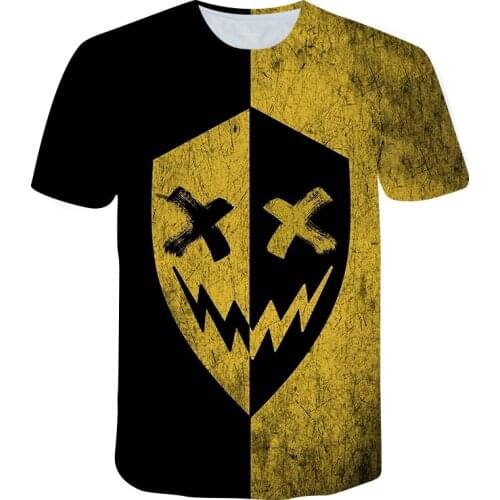 2021 Summer New Arrival XOXO Suitable for Mens T-shirts 3D Printing Youth Oversized Short-Sleeved Shirt Street Fashion Hip-Hop