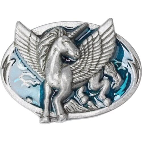 Wings horse belt buckle horse series simple smooth buckle