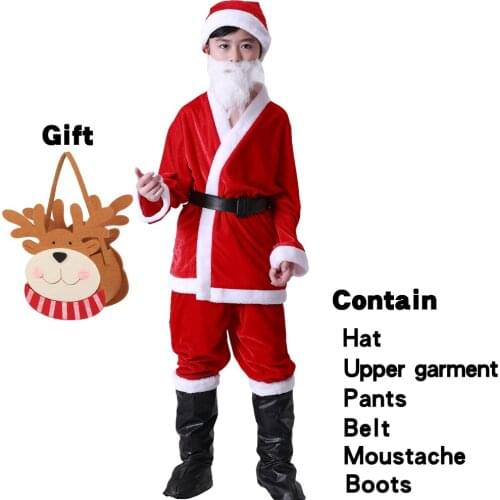 Christmas Santa Claus Birthday Party Suit Boy And Girl Costume Suit Kids New Year Childrens Cosplay Dress