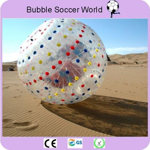 Rolling Ball 2.5M 0.8mm Inflatable Grass Ball Human Hamster Ball Inflatable Body Zorb Ball for outdoor exercise Free Shipping