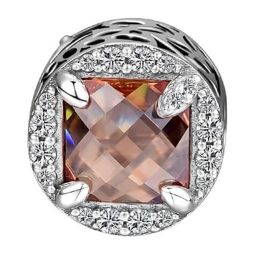 Radiant Grains of Energy Charm Fits Woman Charm Bracelet & Choker Sterling Silver Jewelry Beads For Jewelry Making