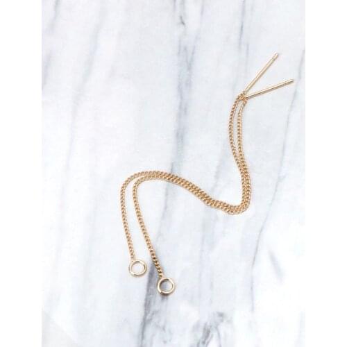 DIY Ear Wire Thread With Jump Ring 3.5" Dangle Earring Connectors Jewelry Making