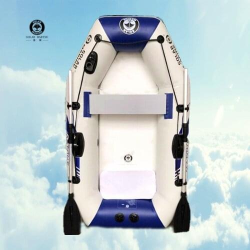 Solarmarine 1 Person Inflatable Drifting Ship 175cm PVC Wear-resistant Fishing Boat With Air Deck Bottom Kayak All Accessories
