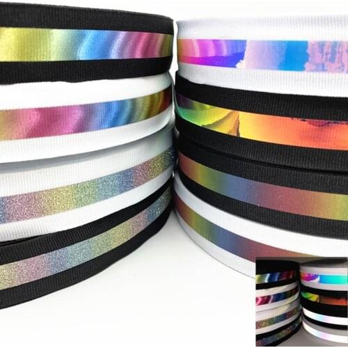 2 yards/lot 25mm Reflective ribbon Edge Sewing Ribbon for Sheets Sofa Curtains Hats Clothes Various Fabric Sewing DIY