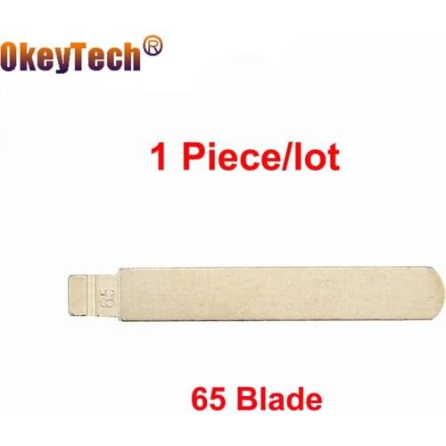 OkeyTech For Subaru Universal Metal 65 Car Key Blade KD Key Blade Replacement Remote Flip Folding NO. 65 Uncut Blank Blade