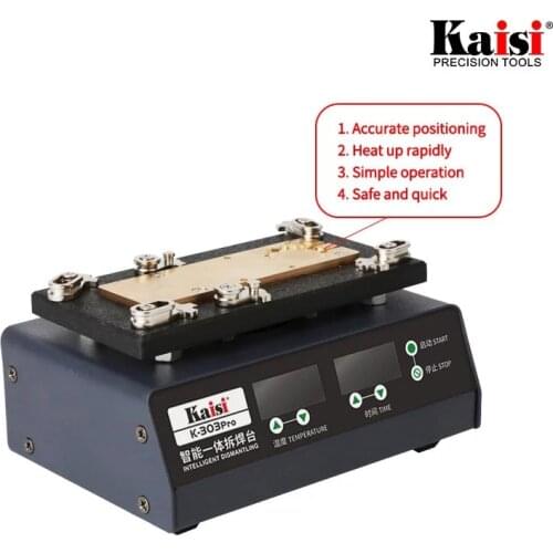 Kaisi K-303 Pro Smart Phone Motherboard Desoldering Station For APPLE iPhone4/5/67/8/X/XS/XR/Max/Android Universal Repair Tool