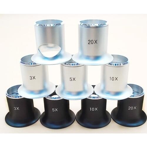 Watch maintenance magnifying glass multiple used for watch accessories and tools Several magnifying glasses