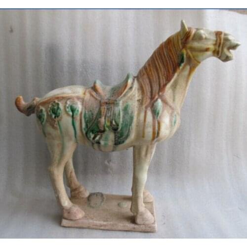 11.82 inch/ Tang sancai ceramics collection horses in ancient China/9