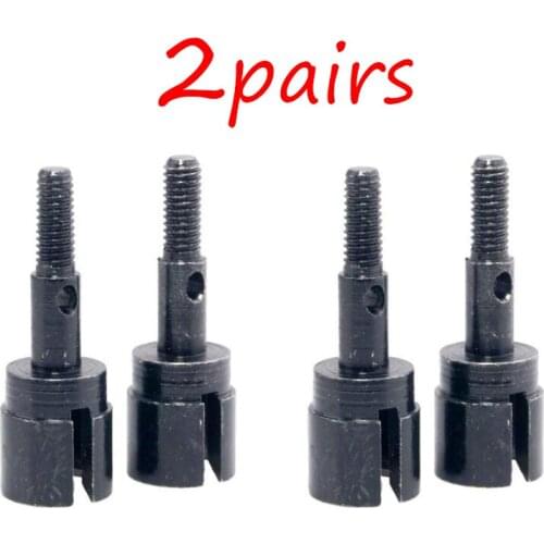 2 Pairs 1/10 Scale RC Car Wheel Axle Shaft HSP 02033 Spare Parts Fit For 94111/94123/94107/94108/94102/94103/94101/94106