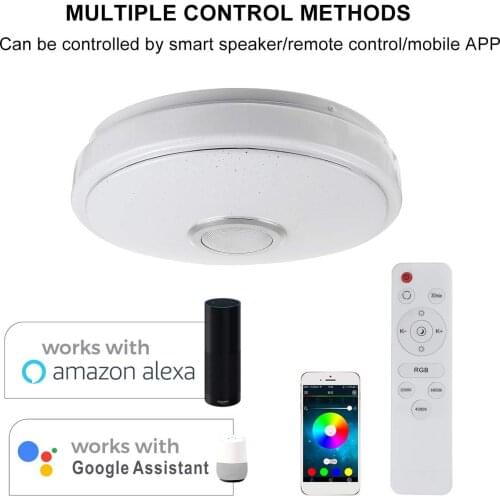 200W WiFi Modern RGB LED Ceiling Light Home Lighting APP bluetooth Music Light Bedroom Smart Ceiling Lamp With Remote Control